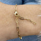 Diamond Chain Bracelet 1.06 Carat Yellow Gold 14K