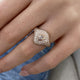 Diamond Dome Ring 1.06 Carat Rose Gold 14K