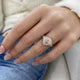 Diamond Dome Ring 1.06 Carat Rose Gold 14K