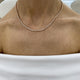 Diamond Tennis Necklace 4.57 Carat Rose Gold 14K