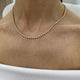 Diamond Tennis Necklace 4.57 Carat Rose Gold 14K