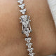 Diamond Tennis Bracelet 4.04 Carat White Gold 14K