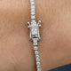 Diamond Tennis Bracelet 4.01 Carat White Gold 14K