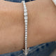Diamond Tennis Bracelet 4.01 Carat White Gold 14K