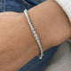 Diamond Tennis Bracelet 4.01 Carat White Gold 14K