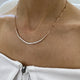 Diamond Chain Necklace 2.28 Carat Rose Gold 14K