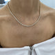 Diamond Tennis Necklace 4.55 Carat Yellow Gold 14K