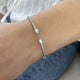 Diamond Bangle 0.59 Carat White Gold 14K