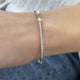 Diamond Bangle 0.59 Carat White Gold 14K
