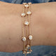 Diamond Chain Bracelet 1.12 Carat Rose Gold 14K