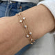 Diamond Chain Bracelet 1.12 Carat Rose Gold 14K