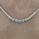 Diamond Tennis Necklace 6.52 Carat Yellow Gold 14K