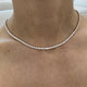 Diamond Tennis Necklace 11.53 Carat Rose Gold 14K