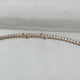 Diamond Tennis Necklace 11.53 Carat Rose Gold 14K