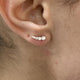 Diamond Climber Earrings 0.36 Carat Rose Gold 14K