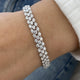 Diamond Tennis Bracelet 6.16 Carat White Gold 14K