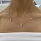 Diamond Chain Necklace 0.87 Carat Yellow Gold 14K