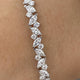 Diamond Tennis Bracelet 4.99 Carat White Gold 14K