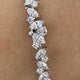 Diamond Tennis Bracelet 4.99 Carat White Gold 14K