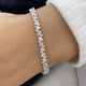 Diamond Tennis Bracelet 4.99 Carat White Gold 14K