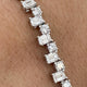 Diamond Tennis Bracelet 6.05 Carat White Gold 14K
