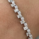 Diamond Tennis Bracelet 6.05 Carat White Gold 14K