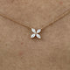 Diamond Chain Necklace 0.90 Carat Rose Gold 14K