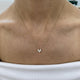 Diamond Pendant Necklace 0.46 Carat Yellow Gold 14K