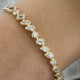 Diamond Bangle Bracelet 2.77 Carat Yellow Gold 14K