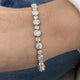 Diamond Tennis Bracelet 4.77 Carat White Gold 14K