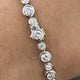 Diamond Tennis Bracelet 4.77 Carat White Gold 14K