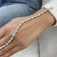 Diamond Tennis Bracelet 4.77 Carat White Gold 14K
