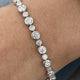 Diamond Tennis Bracelet 4.77 Carat White Gold 14K