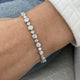 Diamond Tennis Bracelet 4.77 Carat White Gold 14K
