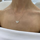 Diamond Chain Necklace 1.56 Carat Yellow Gold 14K