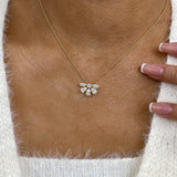 Diamond Pendant Necklace 1.5 ct Yellow Gold