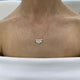 Diamond Chain Necklace 1.56 Carat Yellow Gold 14K