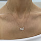 Diamond Chain Necklace 1.60 Carat Rose Gold 14K