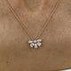 Diamond Chain Necklace 1.60 Carat Rose Gold 14K