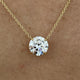 Diamond Pendant Necklace 2.5 ct Yellow Gold
