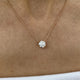 Diamond Pendant Necklace 2 Carat Rose Gold 14K