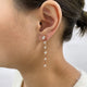 Diamond Drop Earrings 2.2 ct Rose Gold