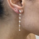 Diamond Drop Earrings 2.26 Carat Rose Gold 14K