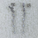 Diamond Drop Earrings 2.3 ct White Gold