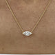 Solitaire Diamond Marquise Pendant Necklace 1.50ct TCW