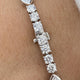 Diamond Tennis Bracelet 7.09 Carat White Gold 14K
