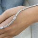 Diamond Tennis Bracelet 7.09 Carat White Gold 14K
