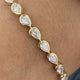 Diamond Tennis Bracelet 5.41 Carat Yellow Gold 14K