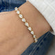 Diamond Tennis Bracelet 5.41 Carat Yellow Gold 14K