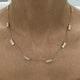 Diamond Chain Necklace 2.83 Carat Yellow Gold 14K